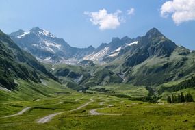 mountain view in switzerland