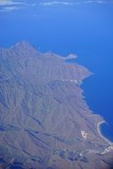 outlines tenerife island aerial view