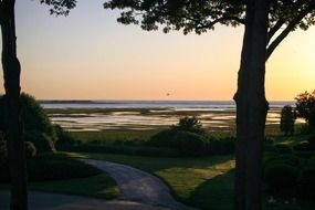 very beautiful bartlett's island, usa, massachusetts