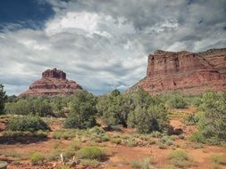 magnificent sandstone cliffs arizona