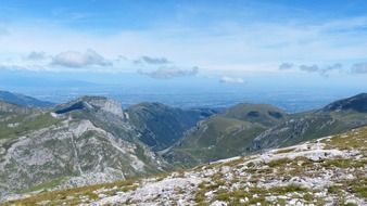 mountain outlook, italy, po valley