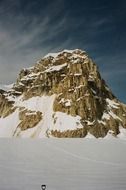snow mountain in denali national park