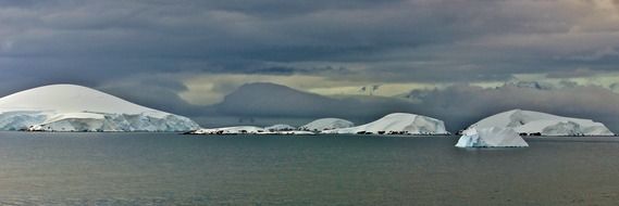 antarctica snow ocean atmosphere landscape