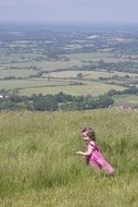 llandscape of Child on Devils Dyke