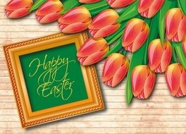 easter tulip drawing