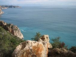 rocky sea coast of spain