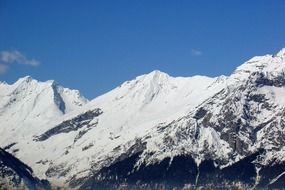scenic landscape of alpine mountains