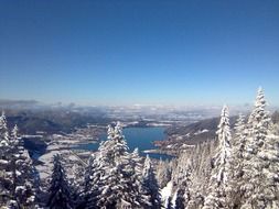 Wintry tegernsee in Bavaria