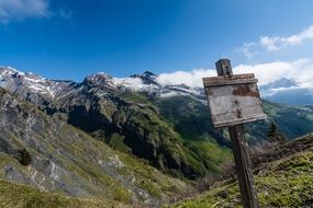 mountain climb sky clouds view