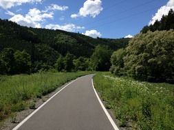forest highway in the Czech Republic