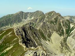 panorama view of the Tatras in Slovakia