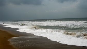 Beautiful ocean in India