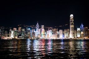Landscape of the Hong Kong at night
