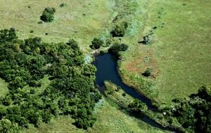 top view of the river