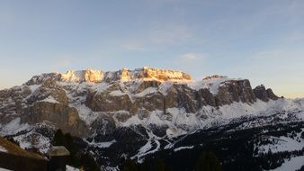 landscape of the dolomites, italy