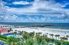 beautiful clearwater beach, usa, florida