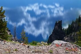 lake steep bench