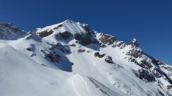 Snowy Elfer mountain