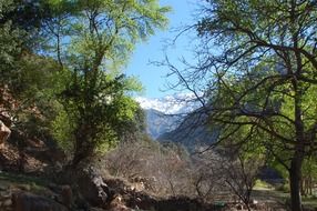 panorama of the mountain landscape in morocco