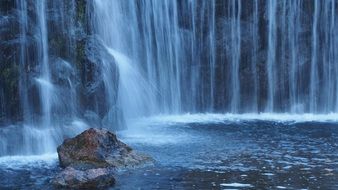 waterfall on the pond