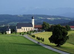 idyllic church in Bavaria