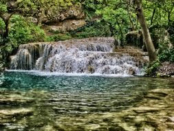 Krushun waterfall on in Bulgaria