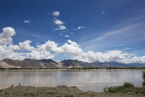 view of a mountain range