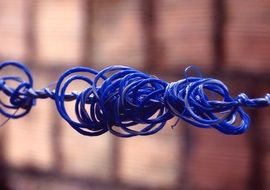 Long Bright Blue Rope