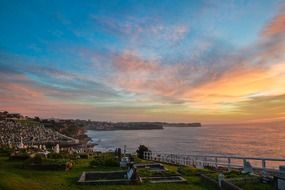 sunrise over the sea in australia