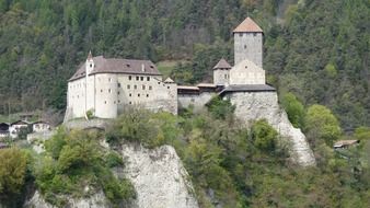 Fontana Castle in the mountains of south tyrol, italy, merano