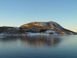 picturesque harbor in norway