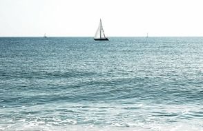 sea ocean sailboat