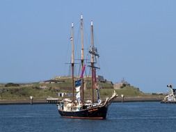 sailing ship in Amsterdam