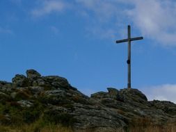 top of the cross on the mountain, arbergipfel