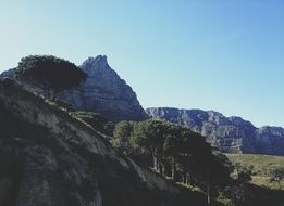 Landscape of the mountains in countryside