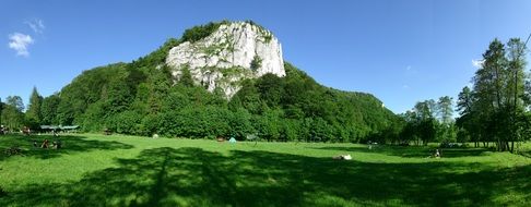 poland green rock landscape