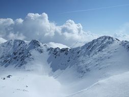 snow mountains in Bulgaria