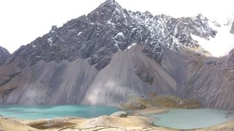 majestic high mountains in Peru