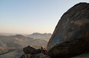 mountain rocks desert