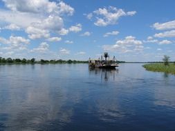 landscape of botswana river in Africa