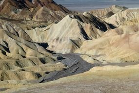 landscape of Death Valley in the USA