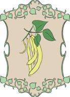 bean garden plant logo