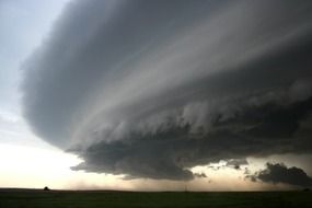 huge thunder clouds