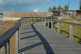 boardwalk on a beach