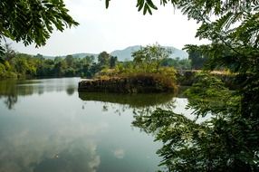 picturesque scenery at the lake