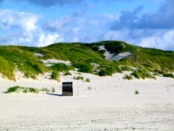 white sand beach on the North Sea