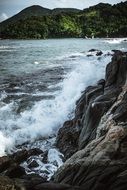 rocky shoreline