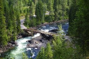 bridge over the Myrtle River, Canada