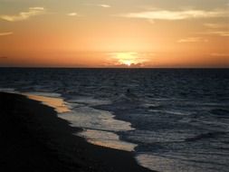 scenic beach sunset