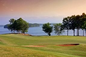 golf course near the lake, georgia